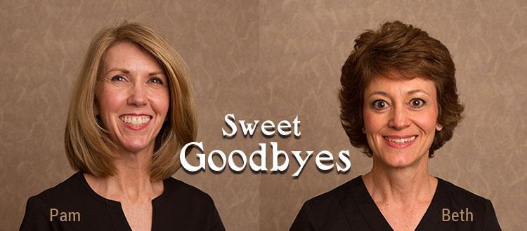 2016 Sweet Goodbyes - Pamela Lees and Beth Burgess Retire After More than 19 Years at Aspen Grove Dental